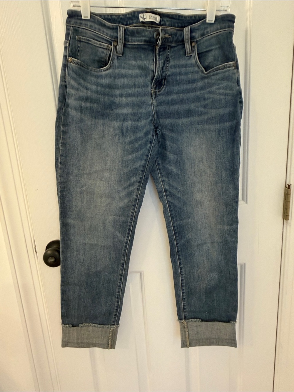 Carve Designs Relaxed Boyfriend Ankle/Cropped Jeans - Medium Blue Wash
